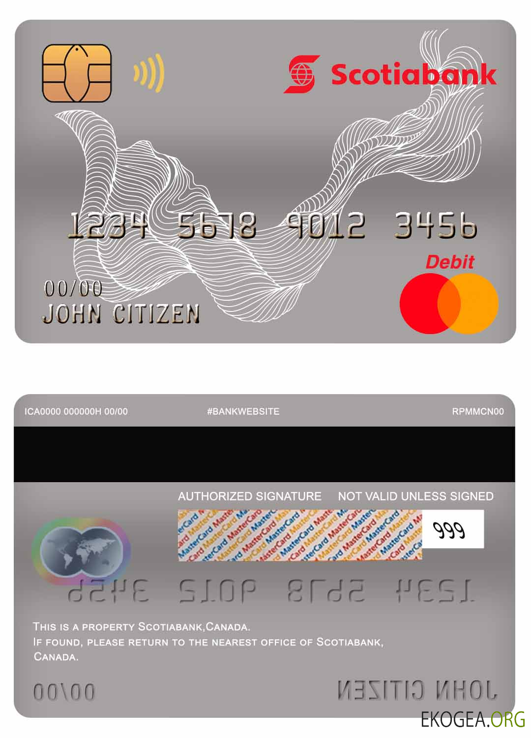 Carte de débit Mastercard de la Banque Scotia au Canada